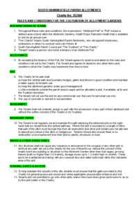 Allotment Rules and Conditions Agreed Feb 2026