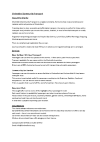 Chelmsford Community Transport Info