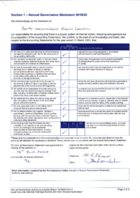 Annual Governance Statement 2019 – 2020