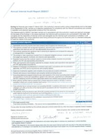 Internal Audit report 2020 – 2021