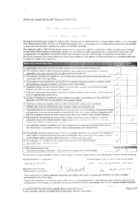 Internal Audit Report 2021 TO 2022