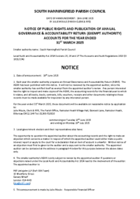 NOTICE OF PUBLIC RIGHTS 2025